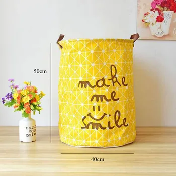 

Large Laundry Basket Toy Storage Picnic Basket Box Cotton Washing Clothes Box Baby Orgnizer Bin Washing Dirty Clothes Sundries