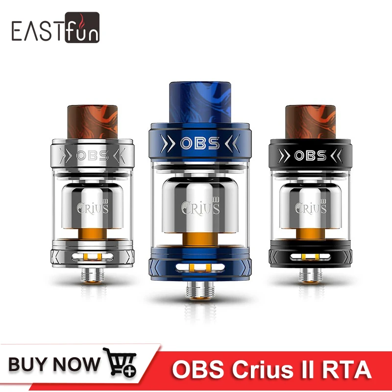 

Original OBS Crius II RTA tank 3.5ML Capacity Crius 2 Atomizer Reload RTA fit for Wismec Reuleaux RX GEN3 Mod Smok Alien