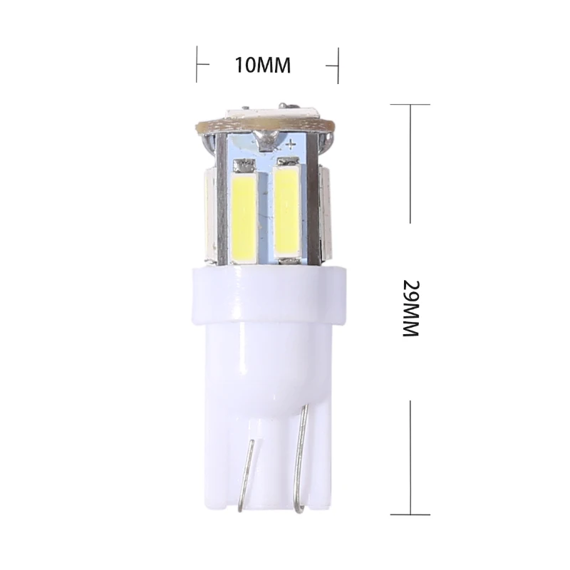 10 шт. T10 7014 7020 10 SMD 194 168 W5W светодиодный свет лампы габаритный фонарь освещения номерного знака светодиодный ширина света 10 светодиодный s 12V