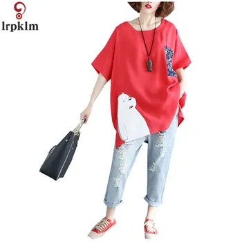 

Large Size Short-Sleeved T-Shirt 2018 SummerT-Shirts For Women 2018 Summer Loose And Comfortable T Shirt Women LZ760