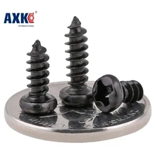2017 AXK 500 шт. M2 * 3/4/5/6/8/10/12 2 мм черный micro электронная винт Крестообразный Шлиц Phillips Круглый головкой саморез