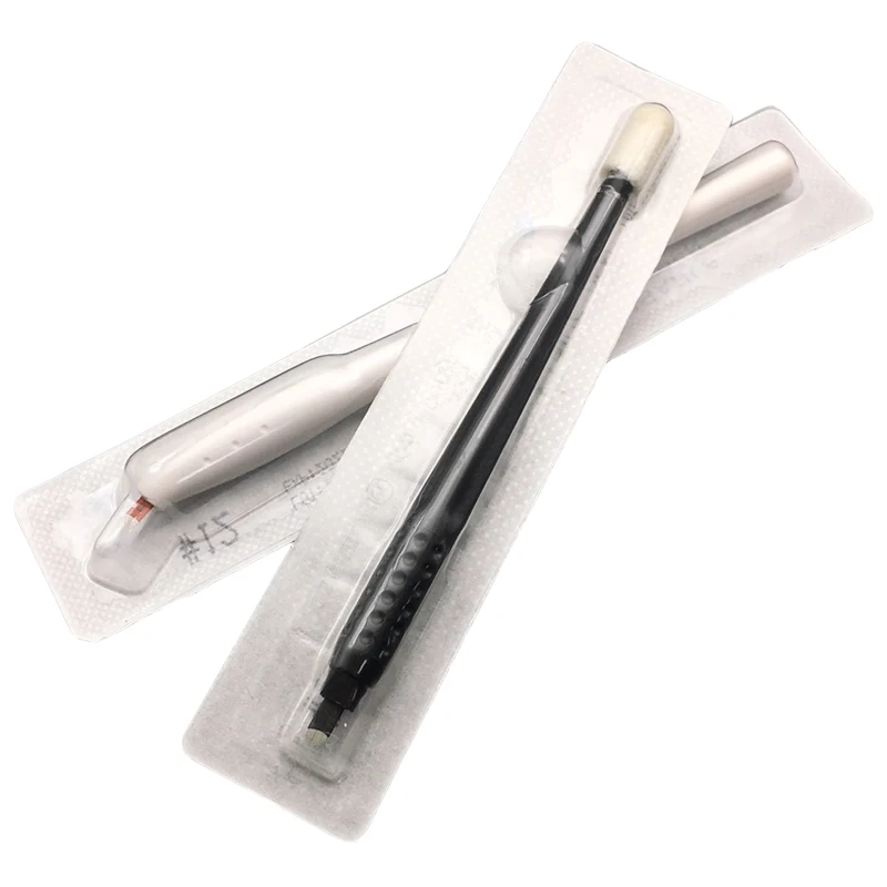 

Tattoo Pen Machine Disposable Manual Pen with 18U 12F Blades for Eyebrow Permanent Makeup Pen Machine for Microblding Emboridery