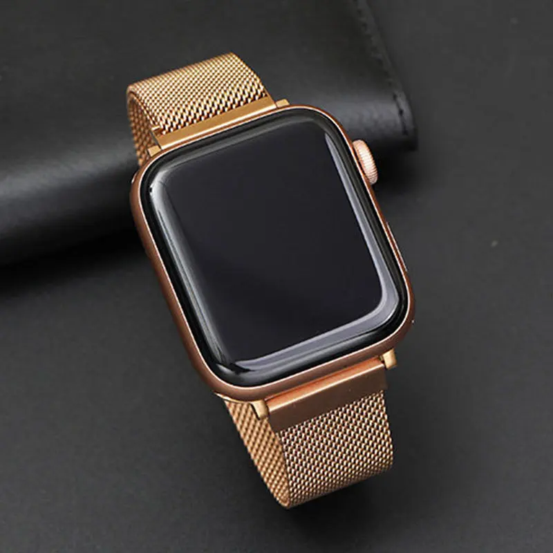 Ремешок для ремешка 44 мм 40 iWatch 42 38 браслет из нержавеющей стали Миланская петля