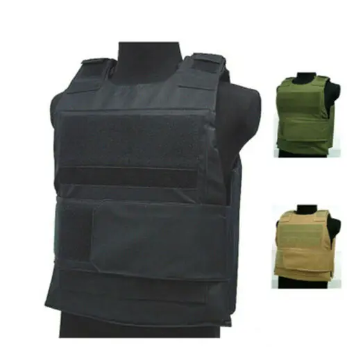 

Body Bulletproof Vest Front Back Plates Armor Tactical Jacket Guard Security Kit