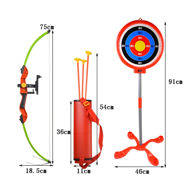 1 Set Kids Toy Archery Set Target Stand Board Quiver Games Shooting Gift For Outdoor Practice Game Accessories 1 Set Kids Toy Archery Set Target Stand Board Quiver Games Shooting Gift For Outdoor Practice Game Accessories