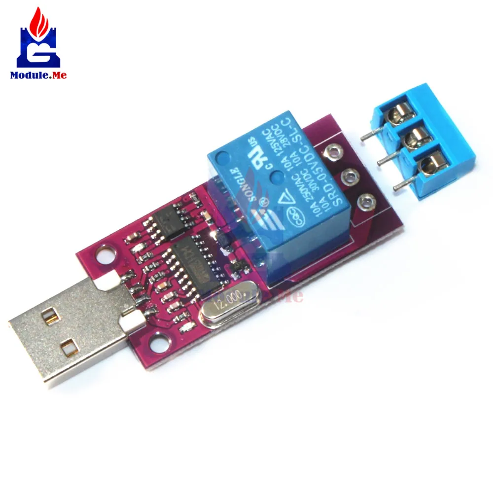 CH340 CH340G 5 В USB интеллектуальная плата переключателя управления реле задержки