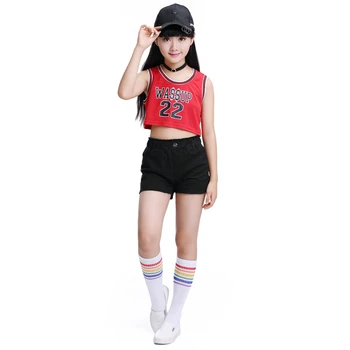 

Children's Jazz Dance Costumes Modern Dance Hip Hop Girls Street Dance Costumes Cheerleader Dance Clothing Dropshipping