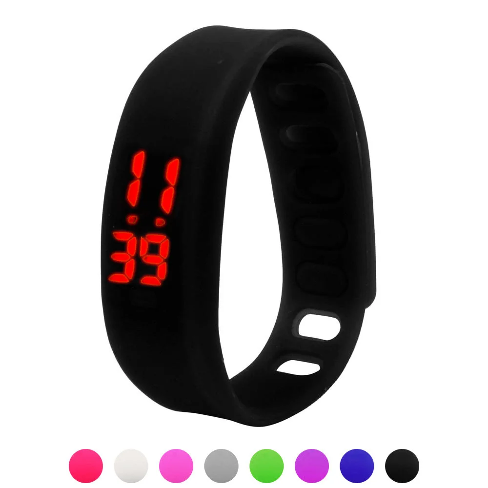 unisex fashion silicone rubber sport watches
