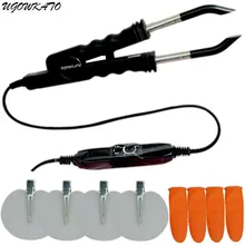 Регулируемый соединитель для волос, пластина для наращивания человеческих волос, Утюг, предварительно скрепленный, кератин, жезл-распылитель