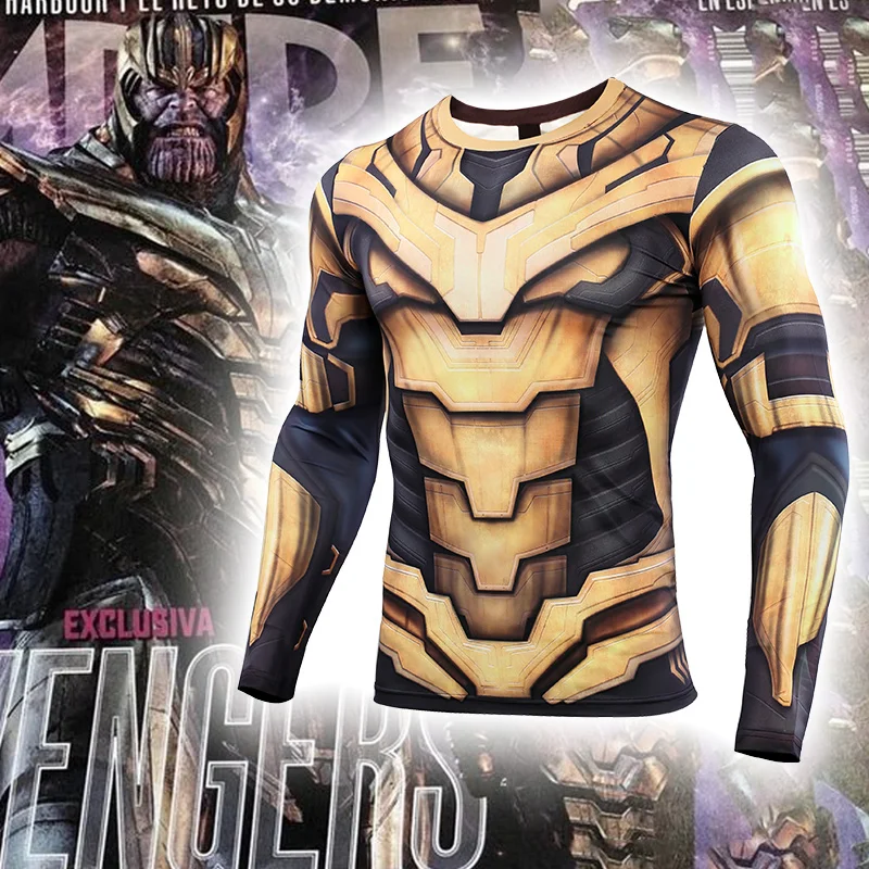 Защитная Мужская мода компрессионная облегающая с длинным рукавом тренировка