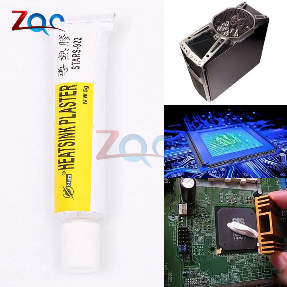 2pcs STARS 922 Heatsink Plaster Thermal Silicone Adhesive Cooling Paste ...