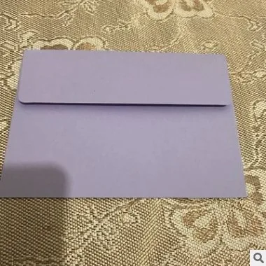 10 шт./упак. 17x12 см DIY пустой Бумага конверт открытка с буквенным принтом хранилище канцелярских товаров Бумага подарок - Цвет: Purple