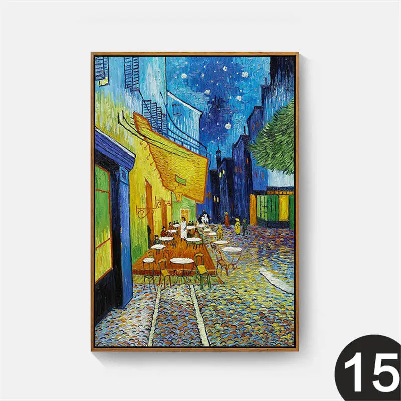 Ван Гог Европейский цветок Картина маслом настенные картины для гостиной decoracion Холст Плакаты настенные художественные принты домашний декор - Цвет: O