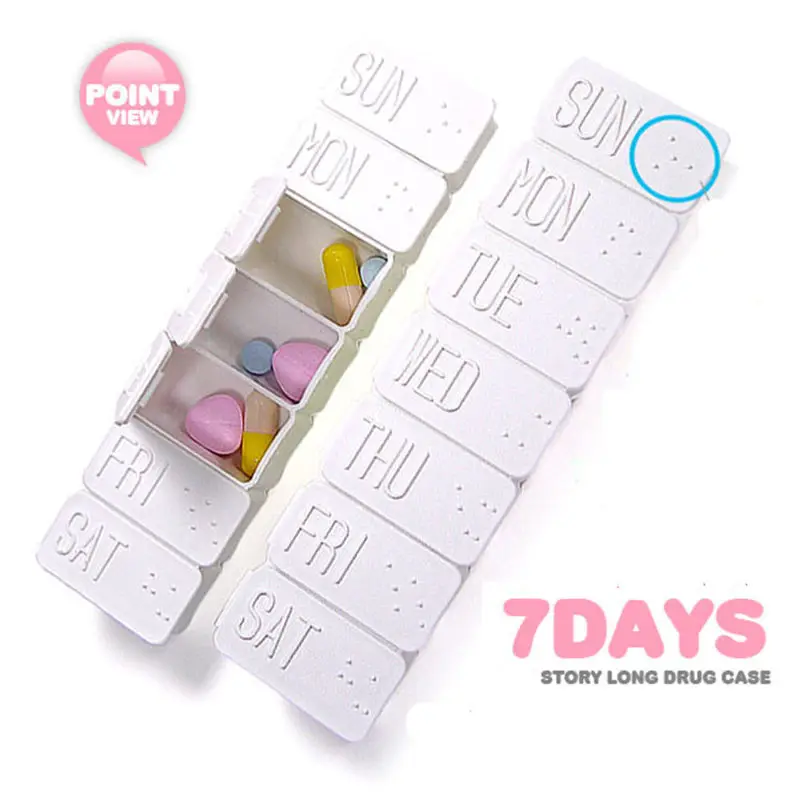 

7 Day Pill Box Holder Weekly Medicine Storage Organizer Container Case