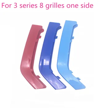 

3 Colors ABS 3D M Car Front Grille Trim Strips Cover Motorsport StickersFor BMW 1 3 5 X1 X3 X4 X5 X6 Car styling