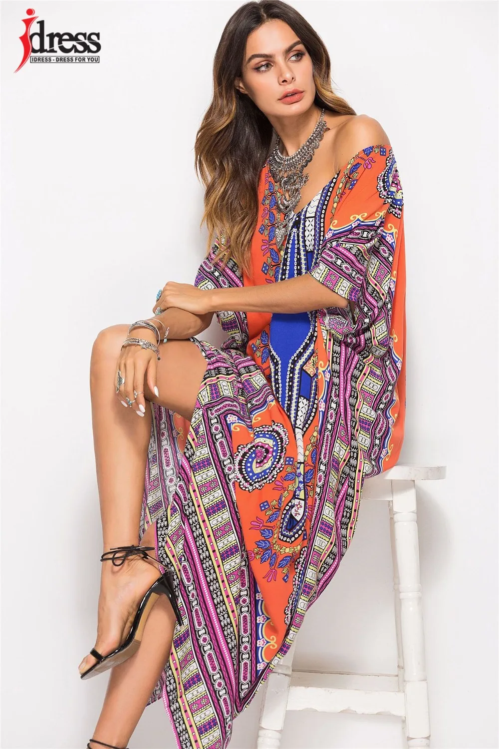 orange women dress (1)