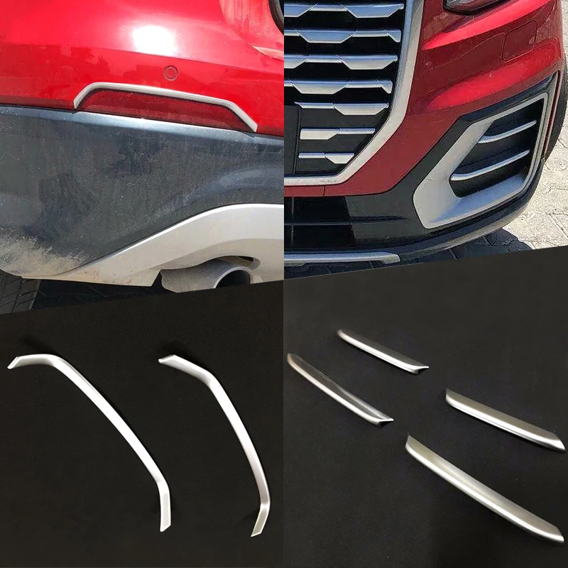 

For Audi Q2 2017 2018 2019 ABS Chrome Rear Fog Light Bumper Reflector Cover Trims Protector Exterior Car Accessories