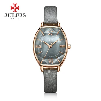 

2017 JULIUS Quartz Brand Lady Watches Women Luxury Rose Gold Antique Square Leather Dress Wrist Watch Relogio Feminino Montre
