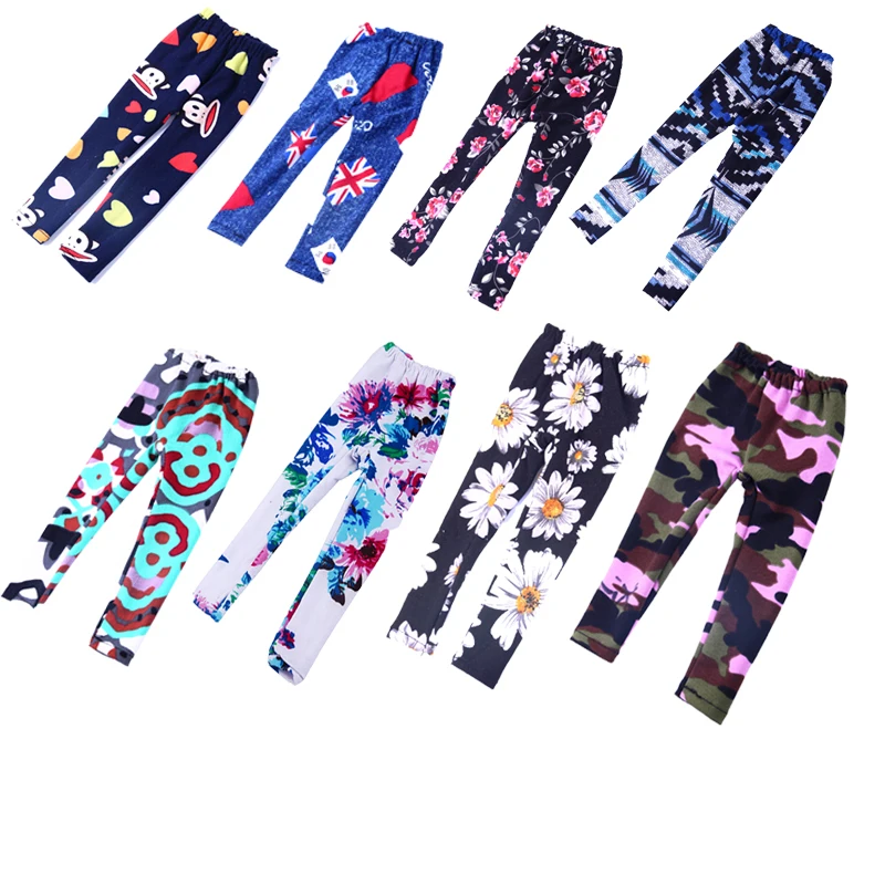 

Fleta Best Selling Doll 8 Pcs Leggings With Colorful Patterns Suitable for 18 Inch American China Wholesale