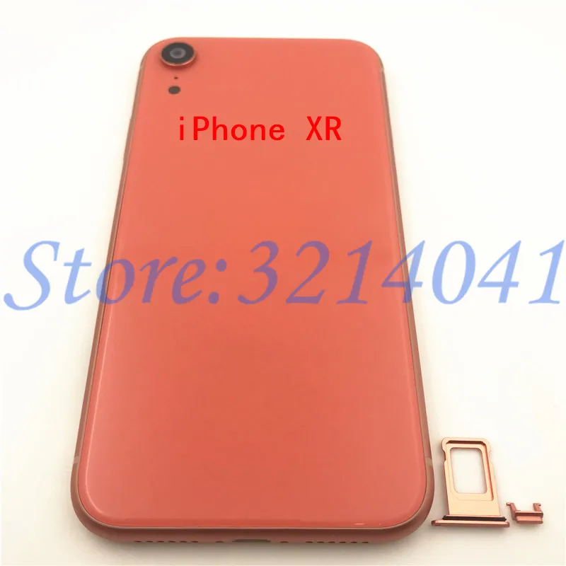 XS XR чехол для батареи для iPhone XS/XS Max/XR iX задняя крышка+ Металлическое шасси средняя рамка полный корпус чехол в сборе+ логотип