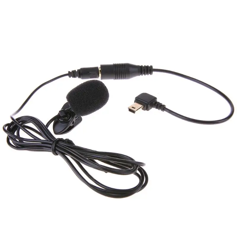 Профессиональный 3,5 мм разъем Активный зажим микрофон мини USB аудио адаптер кабель для Gopro hero 3 3+ 4 камера смартфон компьютер