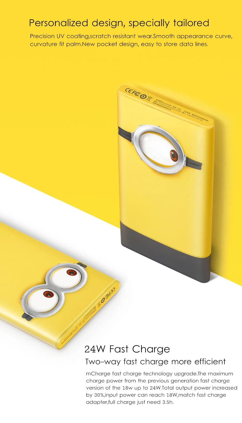 Original MEIZU Minions M20 Power Bank