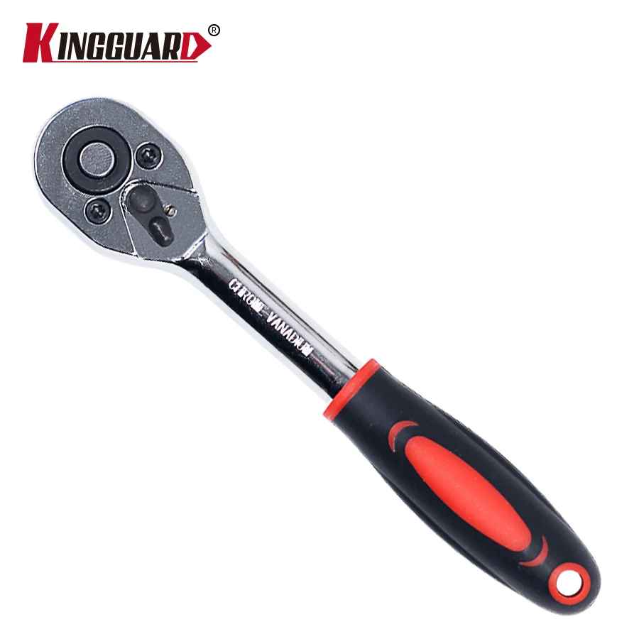 KINGGUARD 1/4" High Torque Ratchet Wrench for Socket 24 Teeth Cr v