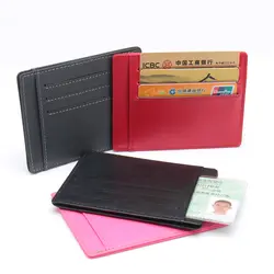 Из натуральной кожи брендовые кошельки для карт клали карты случай многофункциональный Кредитные ID-карты держатель небольшой кошелек