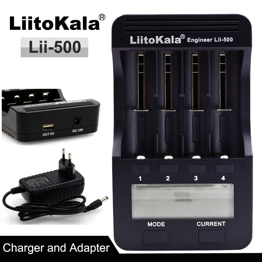

a new Liitokala 2017 lii500 universal lcd smart lithium ion NiMh aa aaa 10440 14500 16340 17335 17500 18490 17670 18650 charger