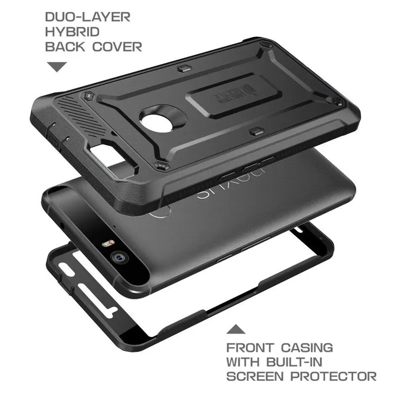

For Google Nexus 6P Case SUPCASE UB Pro Full-Body Rugged Holster Clip Case Protective Cover with Built-in Screen Protector