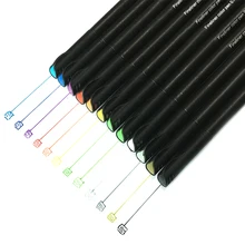12 шт./компл. Цвет 0,4 мм волокна маркер для белой доски fineliners маркеры эскизный чертёж художественной росписи Профессиональный фломастер, тонкая ручка