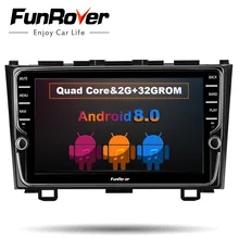 Funrover 8 »ips Android 8,0 автомобильный dvd мультимедийный плеер для Honda CRV 2006-2011 с автомобильным радио gps навигации мультимедийный плеер