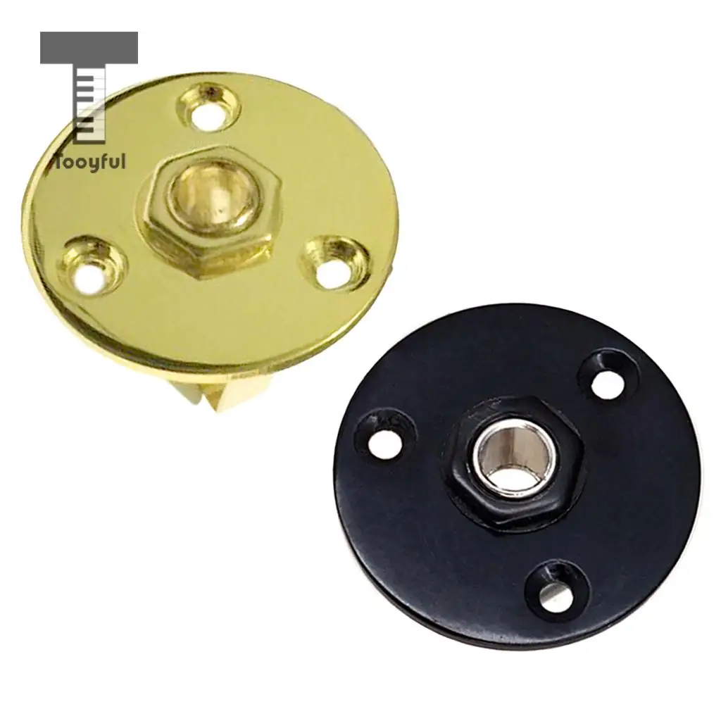 Round Jack Plate Socket Connector 1/4' 6.35mm for Electric Bass Guitar