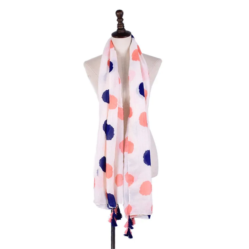  Lady Scarf Shawl Checked Dot Tartan Wrap Neck Stole Pashmina Soft Tassel Scarf women's scarves hand