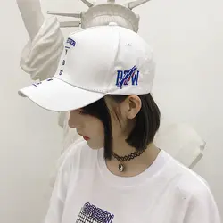 Gorras Mujer Корейский Ulzzang Harajuku взрослой моды Бейсбол Кепки уличного хип-хоп вышивка Snapback Кепки s для Для женщин девочек солнца шляпа