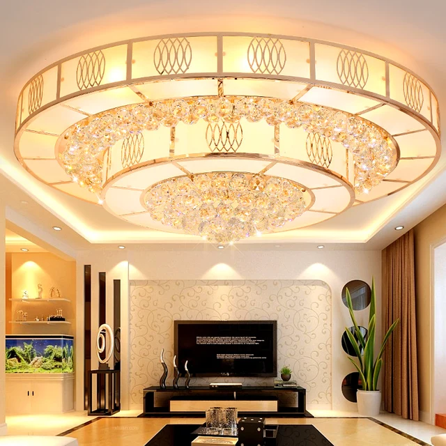 Moderne Chinese ronde E14 plafond lampen woonkamer glas kristal ... Moderne Chinese ronde E14 plafond lampen woonkamer glas kristal ...