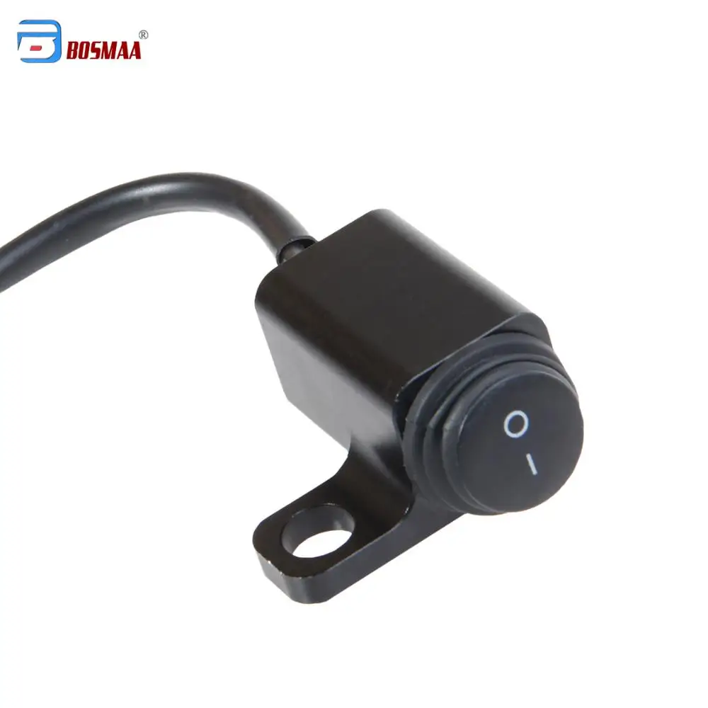 1P BOSMAA MK5 Motorcycle Rear View Mirror Bracket Handlebar CNC