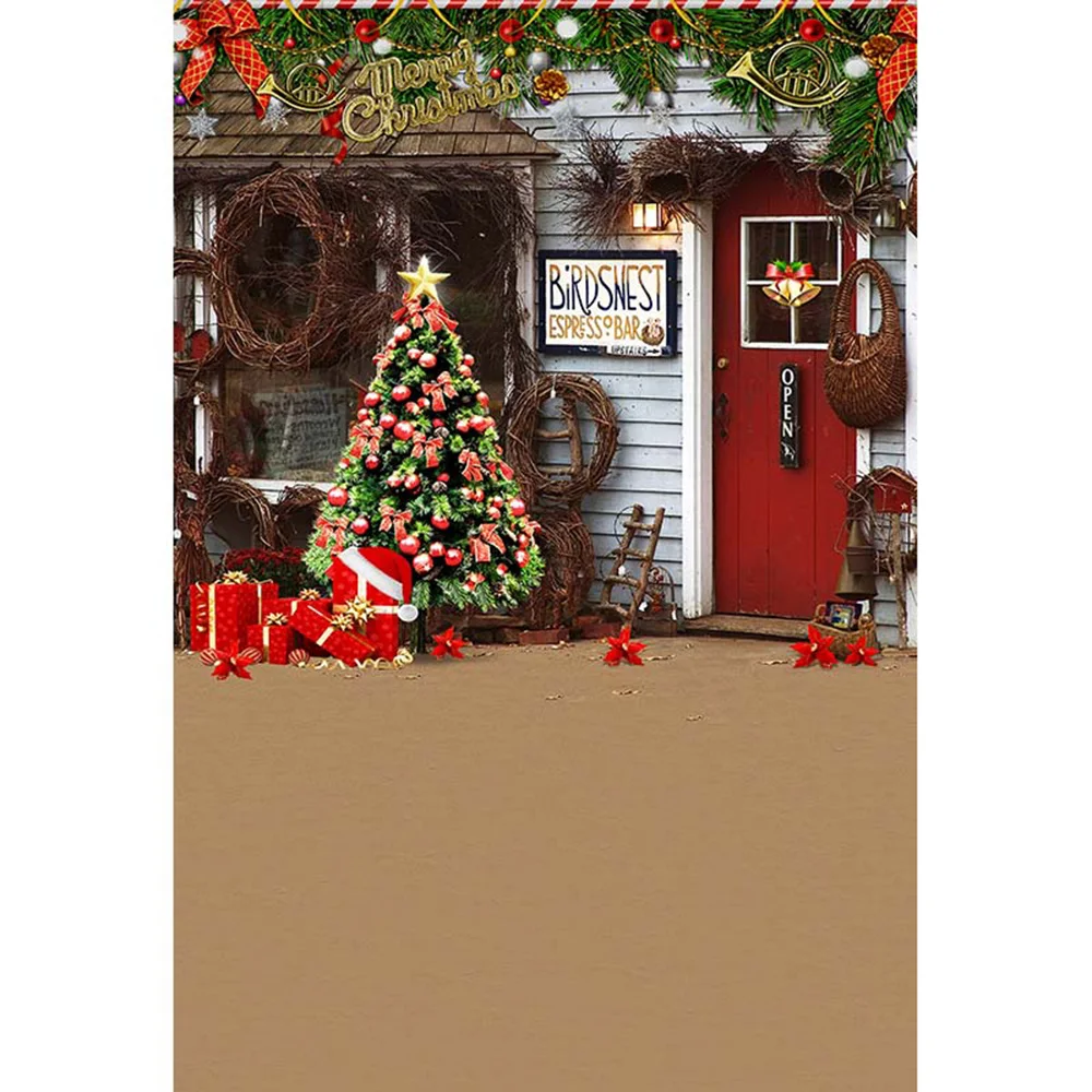 merry xmas party photo booth backdrop printed garland decorated christmas tree present boxes red door bar photography background in background from consumer - Decorative Christmas Boxes merry xmas party photo booth backdrop printed garland decorated christmas tree present boxes red door bar photography background in background from consumer - Decorative Christmas Boxes