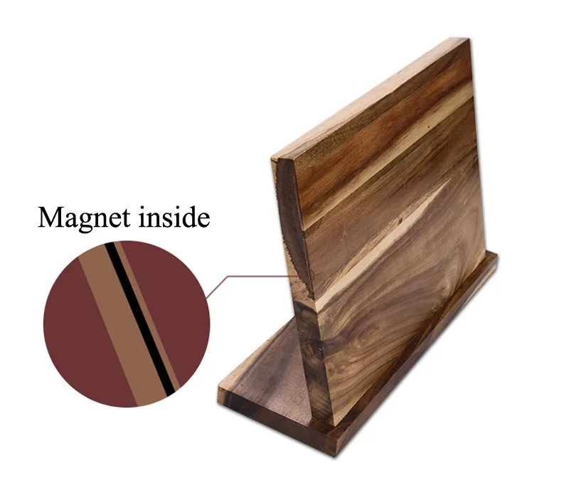 Strong Magnetic Knife Holder Wood Dry Anti-bacterial Knife Block Stand Knife Rack Cooking Frame Kitchen Accessories7