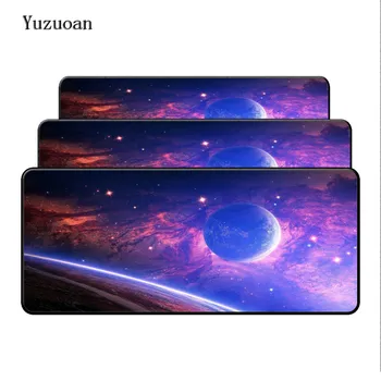 

Yuzuoan Large Gaming Mouse pad Mousepad Star Space Waterproof Extended Lock Edge Computer Desk Notbook Muismat CSGO Dota 2 LOL