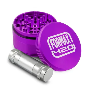 

Formax420 2.5 Inch Purple Metal Herb Grinder 4 Parts with Pollen Catcher & Free Scraper