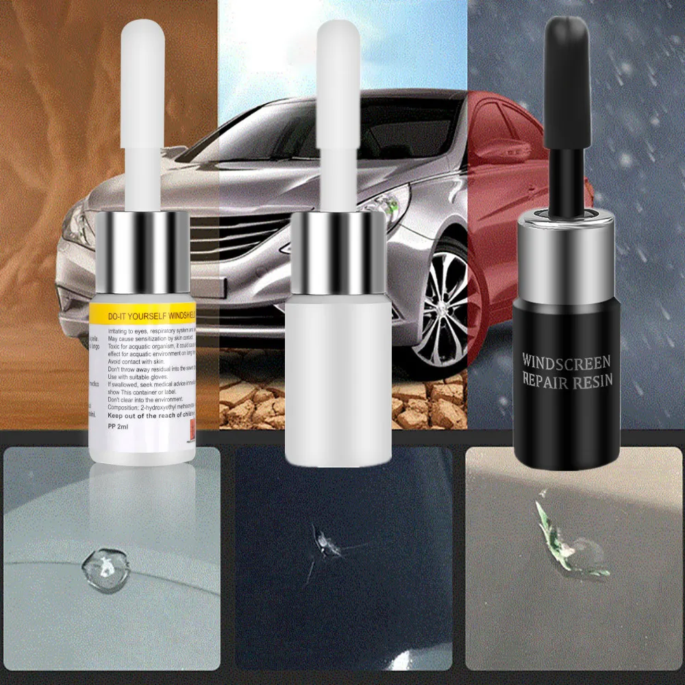 

Car Windshield Repair Tool Three Choice DIY Window Screen Windscreen Glass Scratch Crack spot Restore available dropshipping