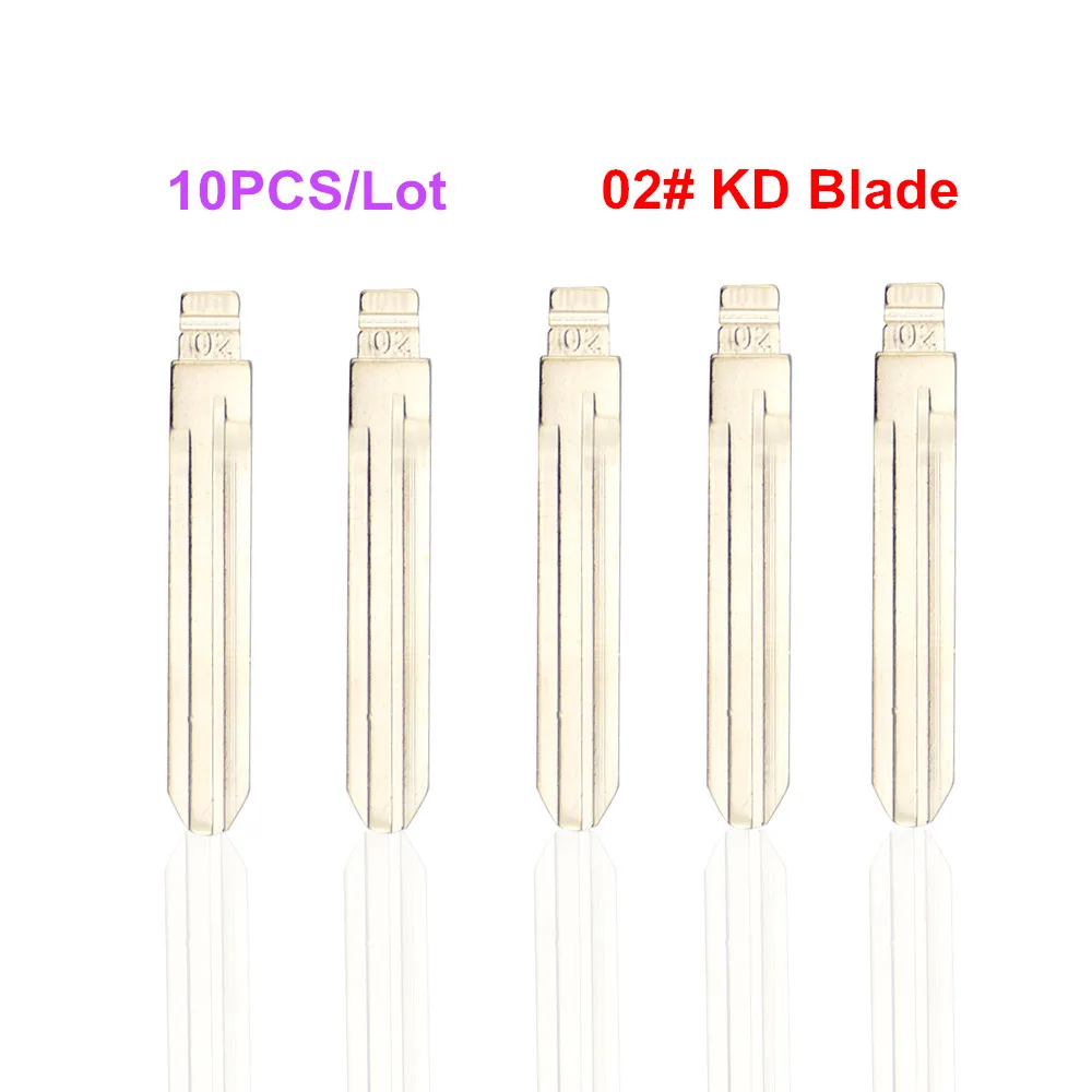 

High Quality 10pcs/lot KD Key Blade 02# TOY43RHF Metal Blank Remote KEYDIY Flip Folding Blade For Toyota Camry Corolla