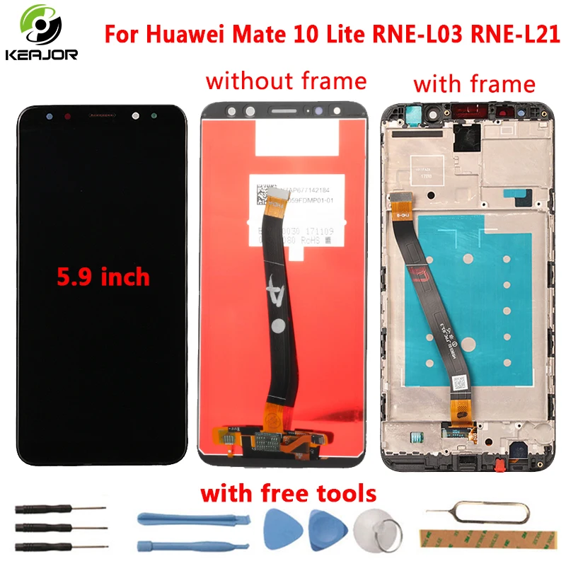 

for Huawei Mate 10 Lite LCD Display+Touch Screen 2160X1080 FHD with Tools Glass Panel Accessories For Huawei Mate 10 Lite 5.9"