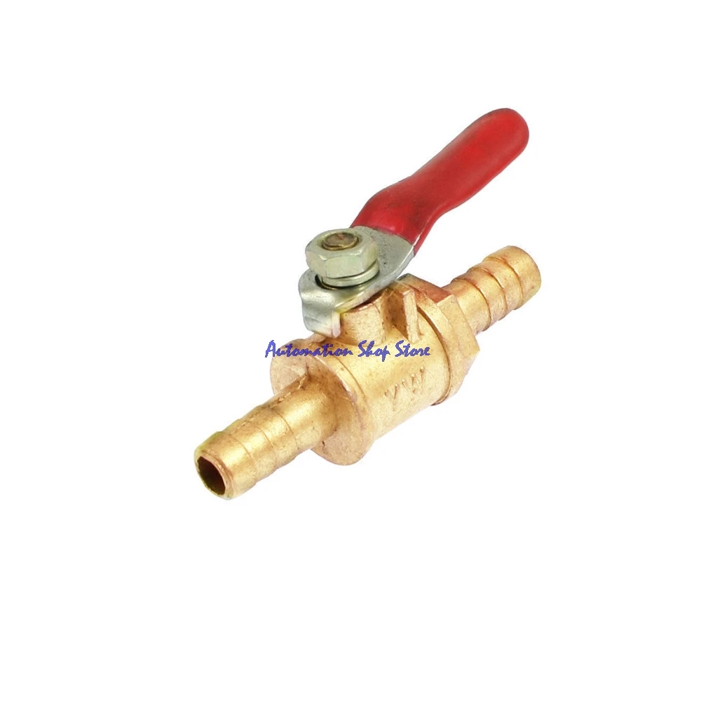 

Full Port 6mm Hose Tail Tube Red PVC Coated Lever Handle Ball Valve