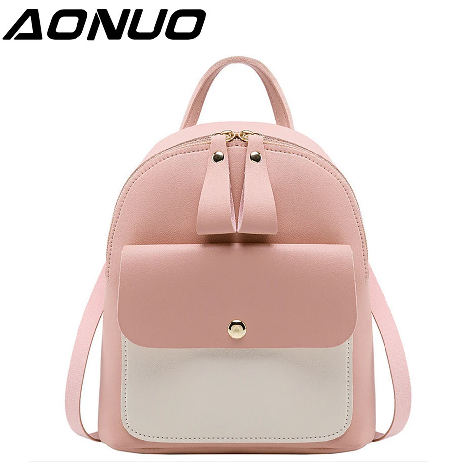 

Children's Backpack Women Small Shoulder Hand bags Female Back pack 2019 Simple Fashion Multi-Function Mini Bag for Little Girls