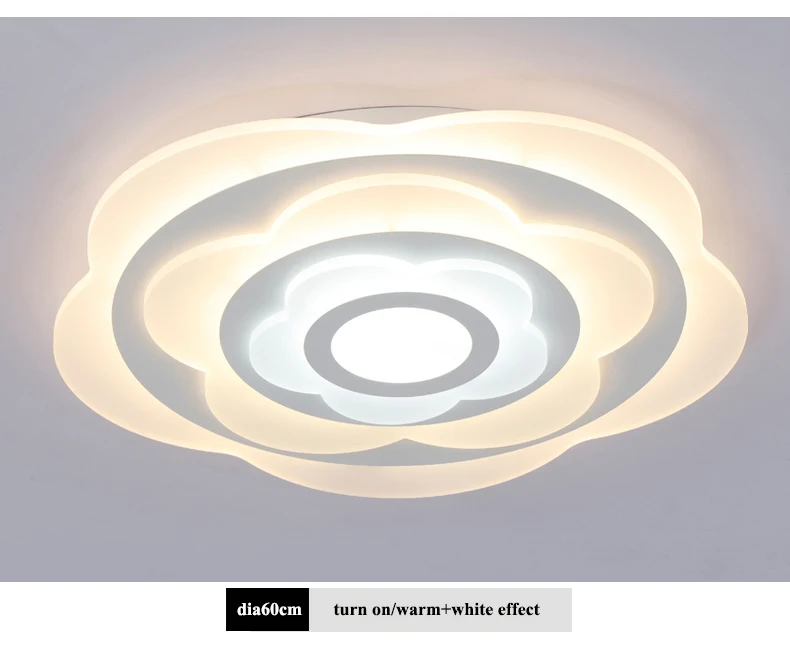 Современные цветок акриловые светодиодный потолочный светильник Luminarias простой металлической Спальня LED Потолочные светильники