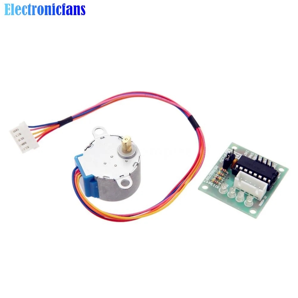 5V Stepper Motor 28BYJ-48 With Drive Test Module Board ULN2003 5 Line 4 Phase MF 