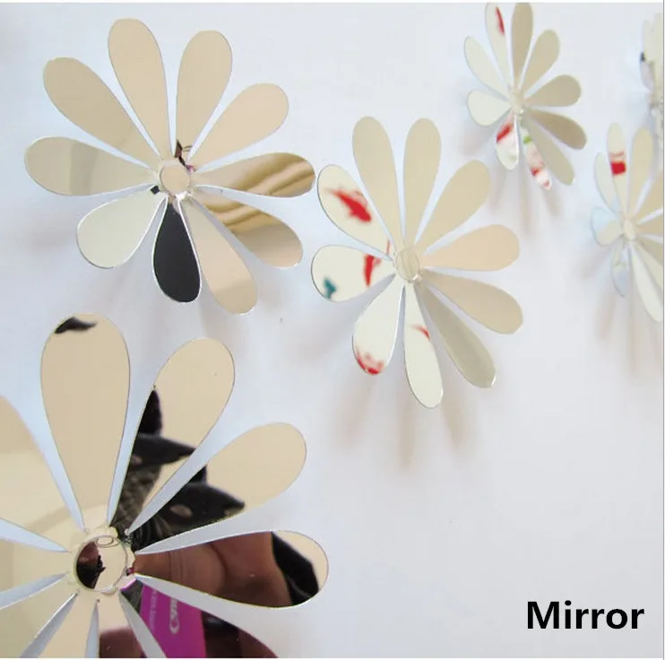 BornIsKing 12 шт. украшение дома 3D цветы стикер на стену Mariposas dotors Arte DIY Decoraciones De