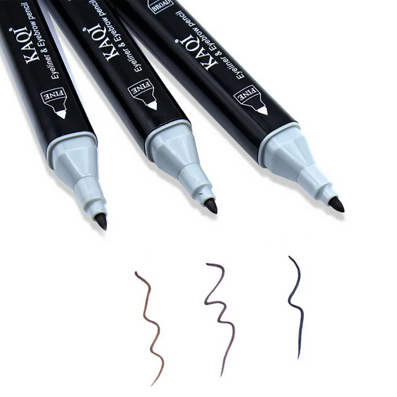 Natural Cosmetics Eyeliner 2 In 1 Eye Brow Eyeliner Make Up Waterproof